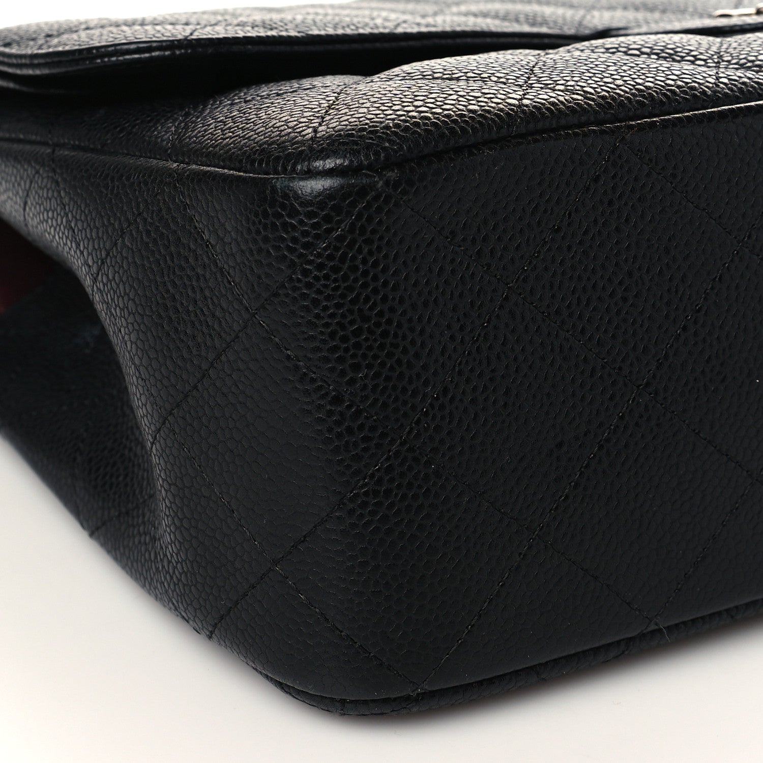 Chanel Caviar Quilted Jumbo Double Flap Black 8 of 10