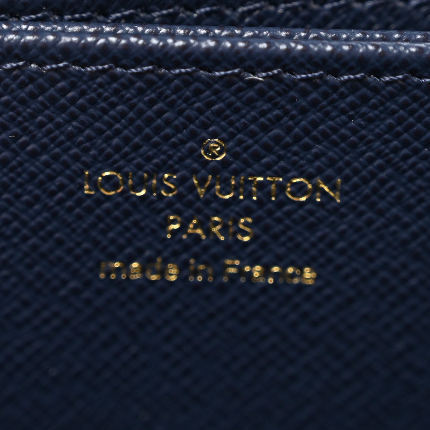 Hollographic Monoglam Zippy Wallet Blue