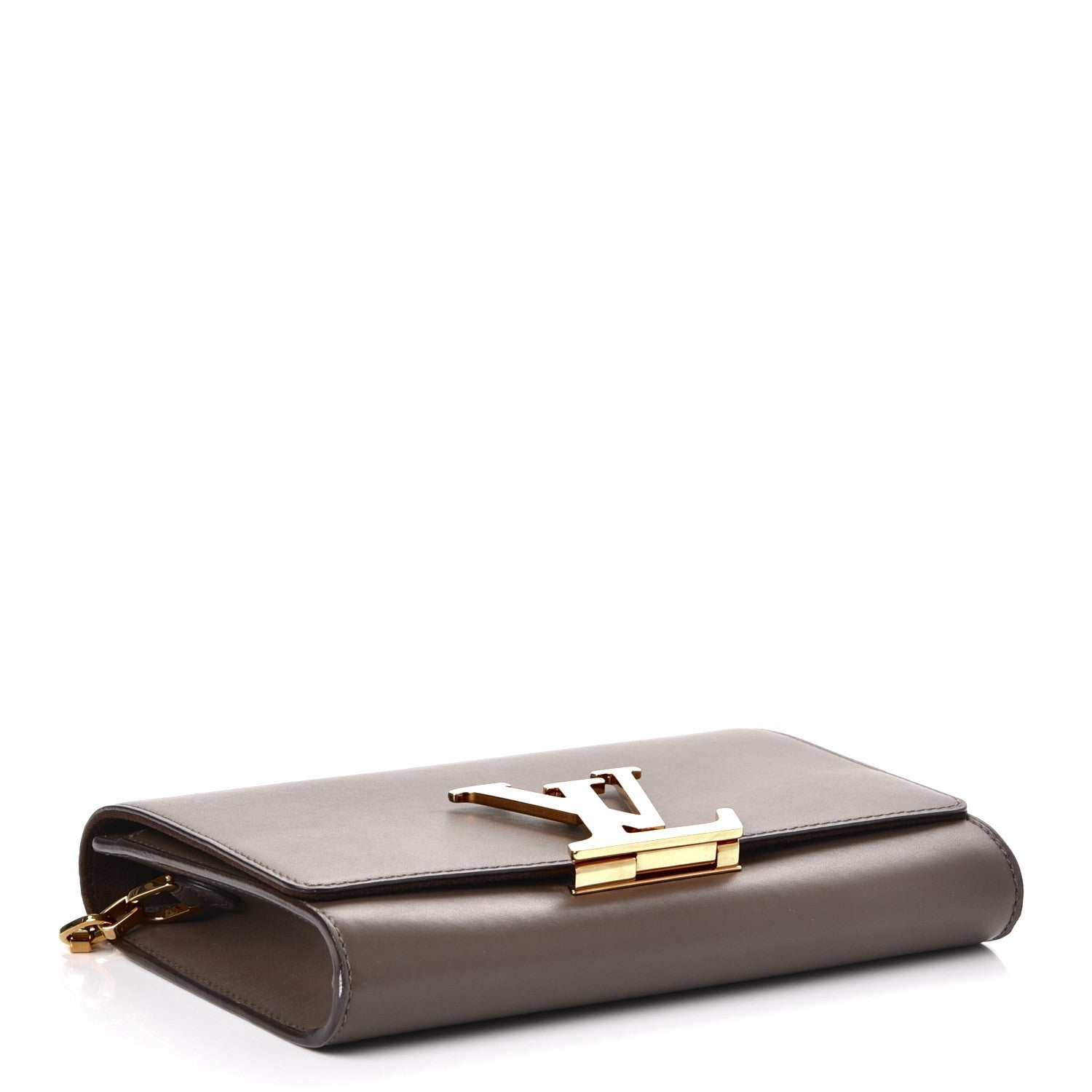 Louis Vuitton Calfskin Chain Louise MM Granit 4 of 9