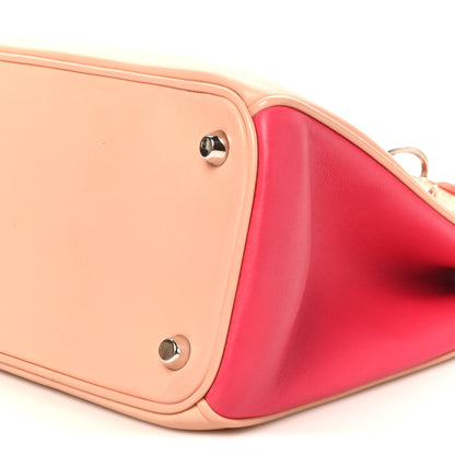 Christian Dior Smooth Calfskin Medium Tri-Color Diorissimo Tote Pink Fuchsia Orange 10 of 10