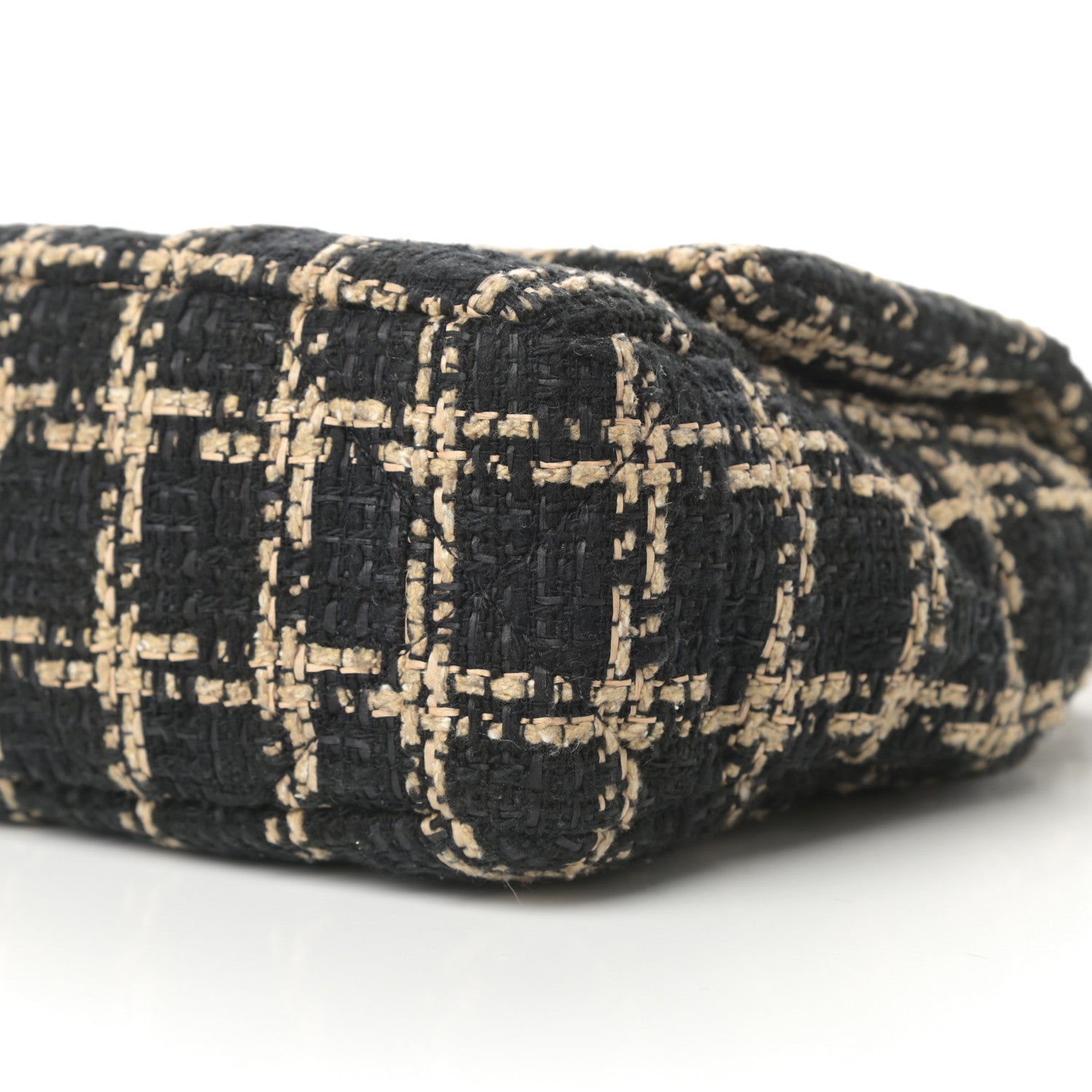Chanel Tweed Quilted Medium Chanel 19 Flap Black Beige 10 of 11