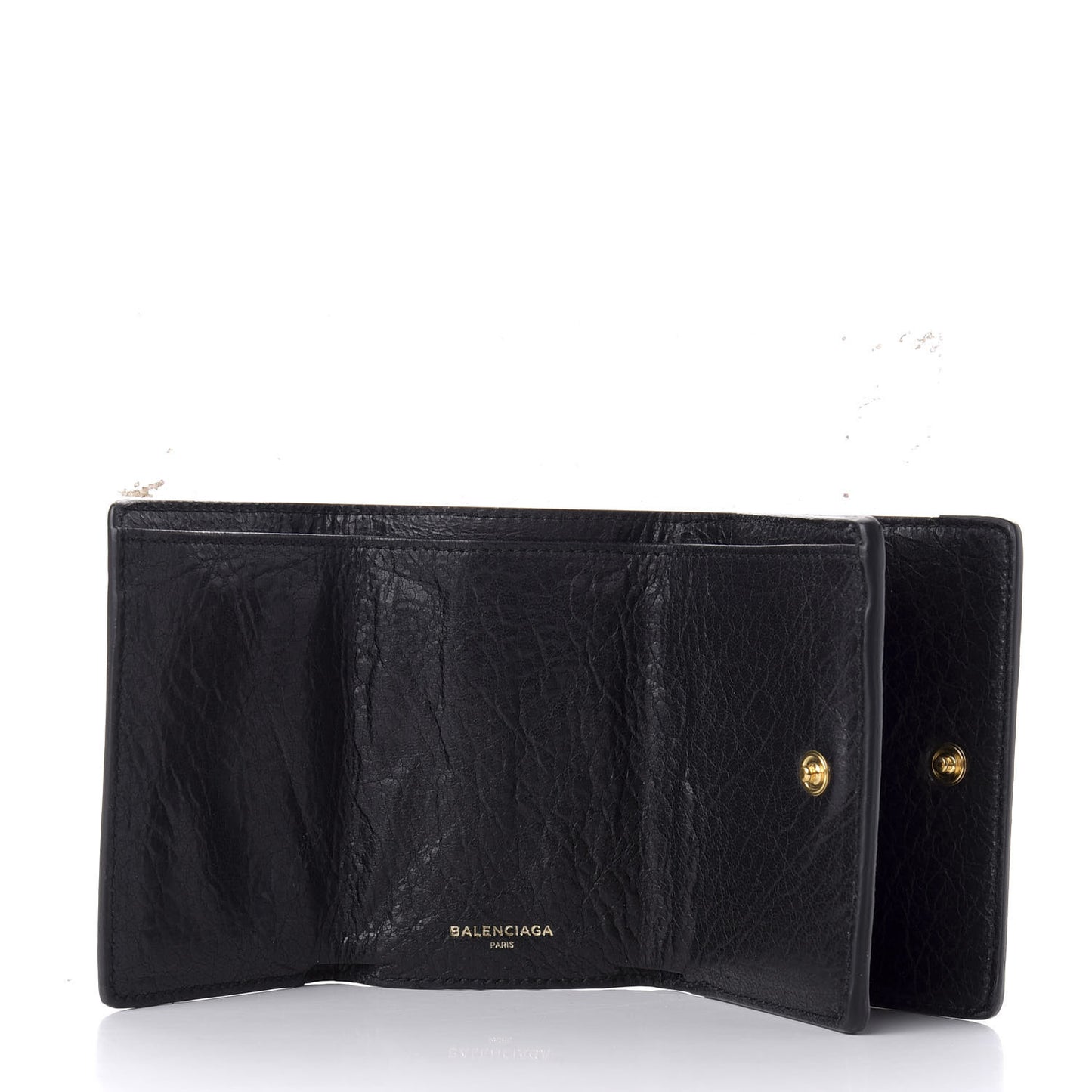 Agneau Gold City Mini Wallet Black