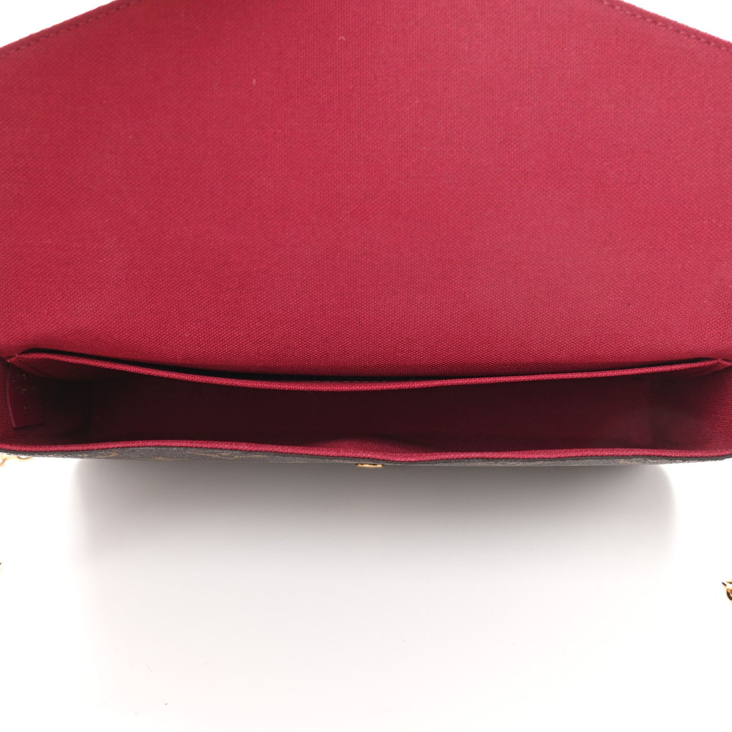 Monogram Pochette Felicie Chain Wallet Fuchsia