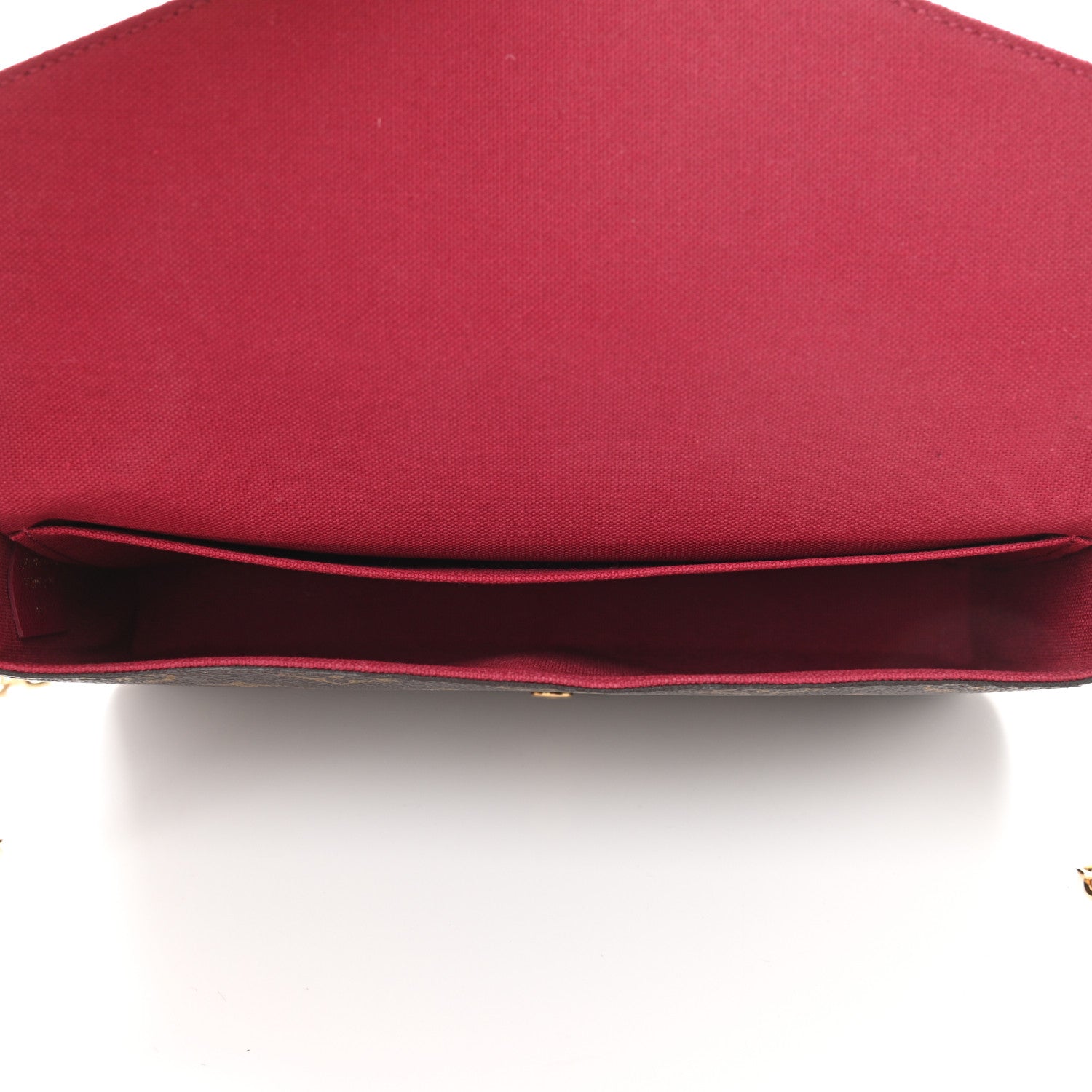 Louis Vuitton Monogram Pochette Felicie Chain Wallet Fuchsia 6 of 11