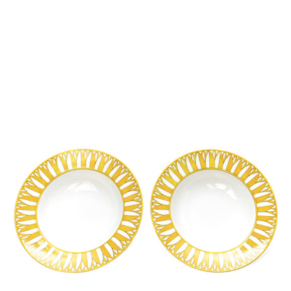 Hermes Porcelain Soleil d'Hermes Pasta Plate Set of 2 1 of 7