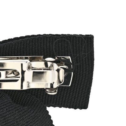 Chanel Grosgrain Bow CC Hair Clip Black 4 of 4