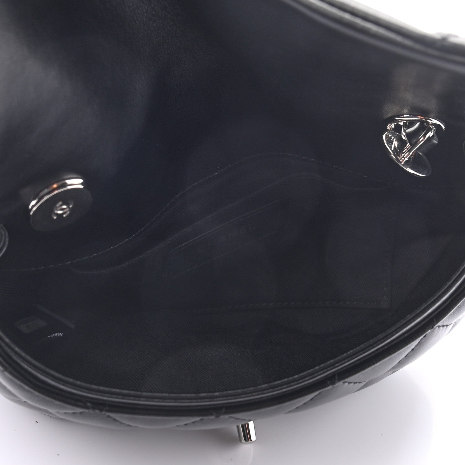 Chanel Calfskin Quilted CC Uniform Flap Belt Bag Black 4 of 9