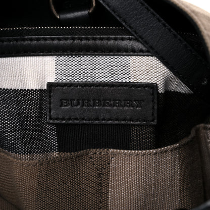 Burberry Canvas Mega Check Medium Ashby Hobo Black 6 of 19