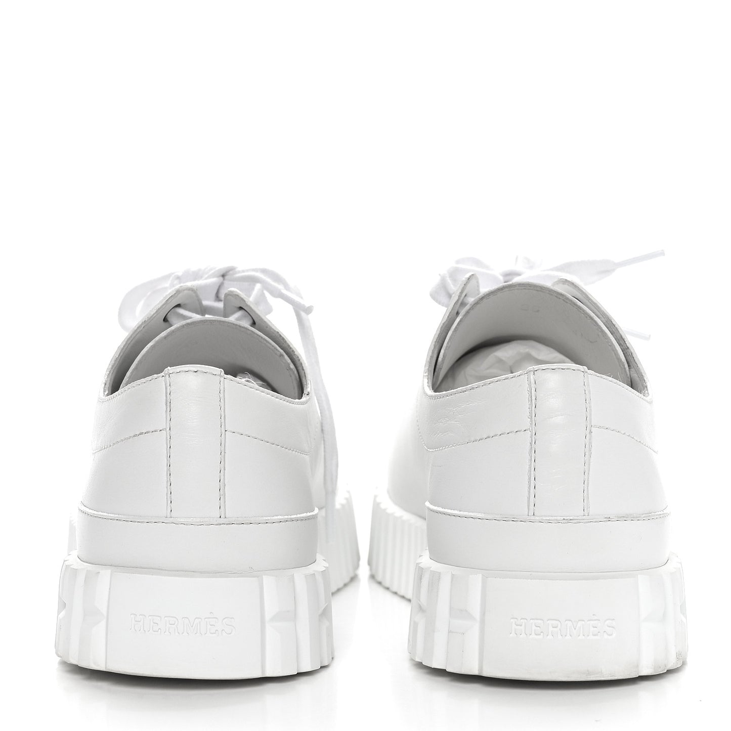 Calfskin Cross Sneakers 36 White