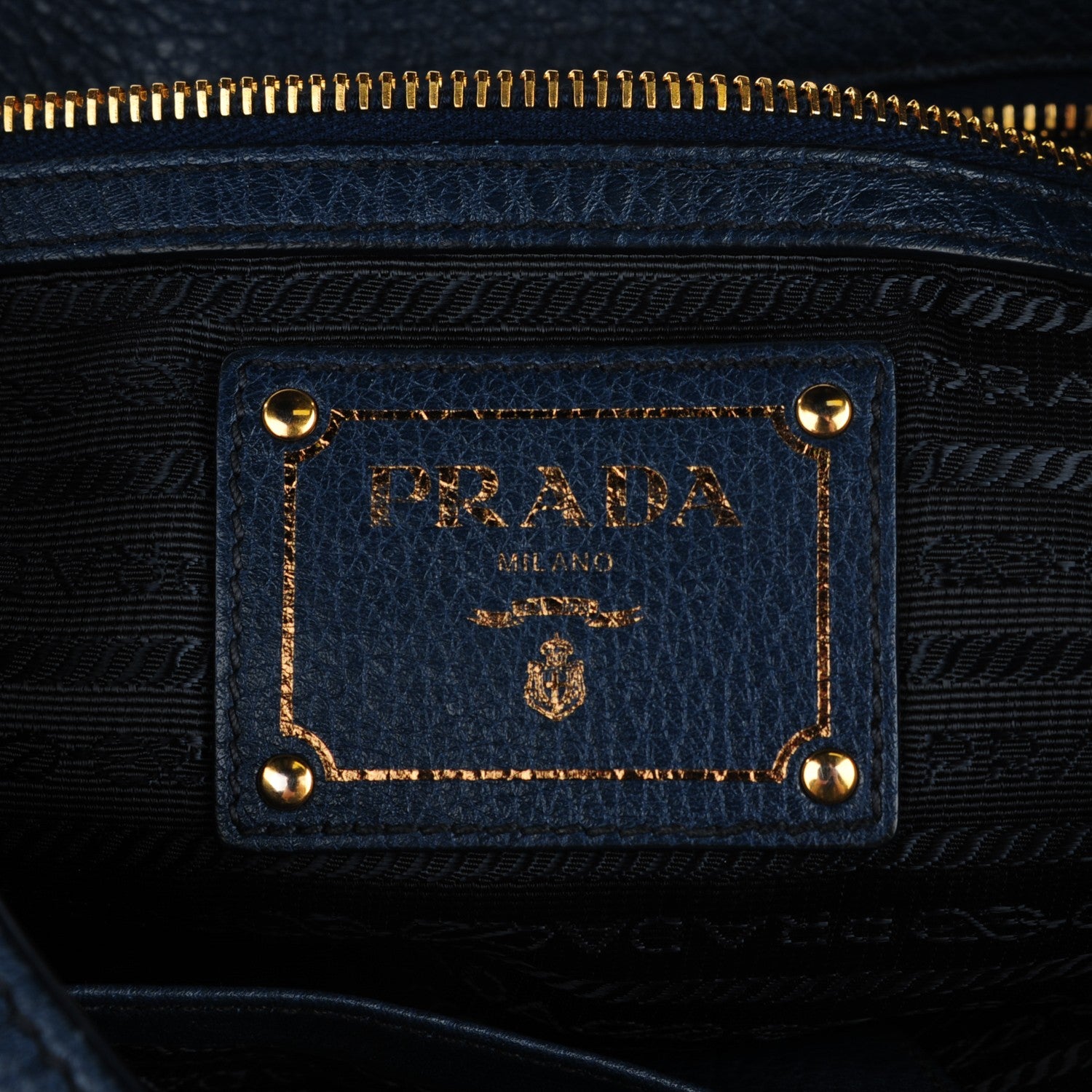 Prada Vitello Daino Handbag Bleuette 5 of 7