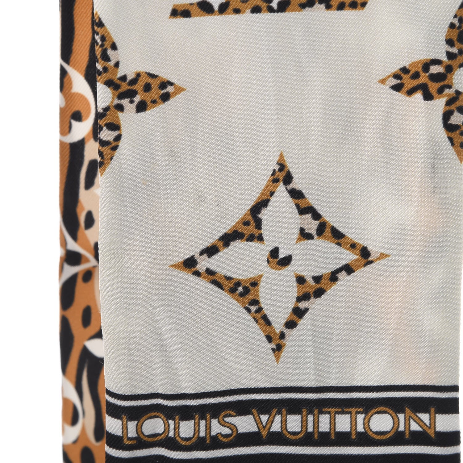 Louis Vuitton Silk Monogram Giant Jungle Bandeau Ivory 6 of 7