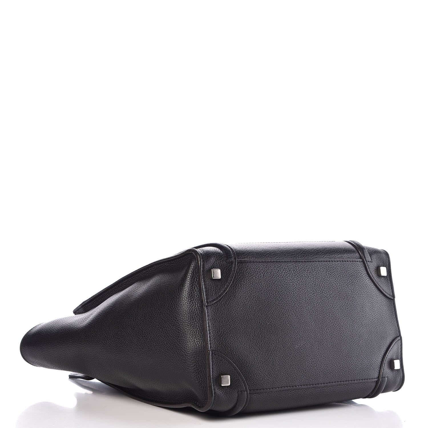 Celine Drummed Calfskin Mini Luggage Black 4 of 11