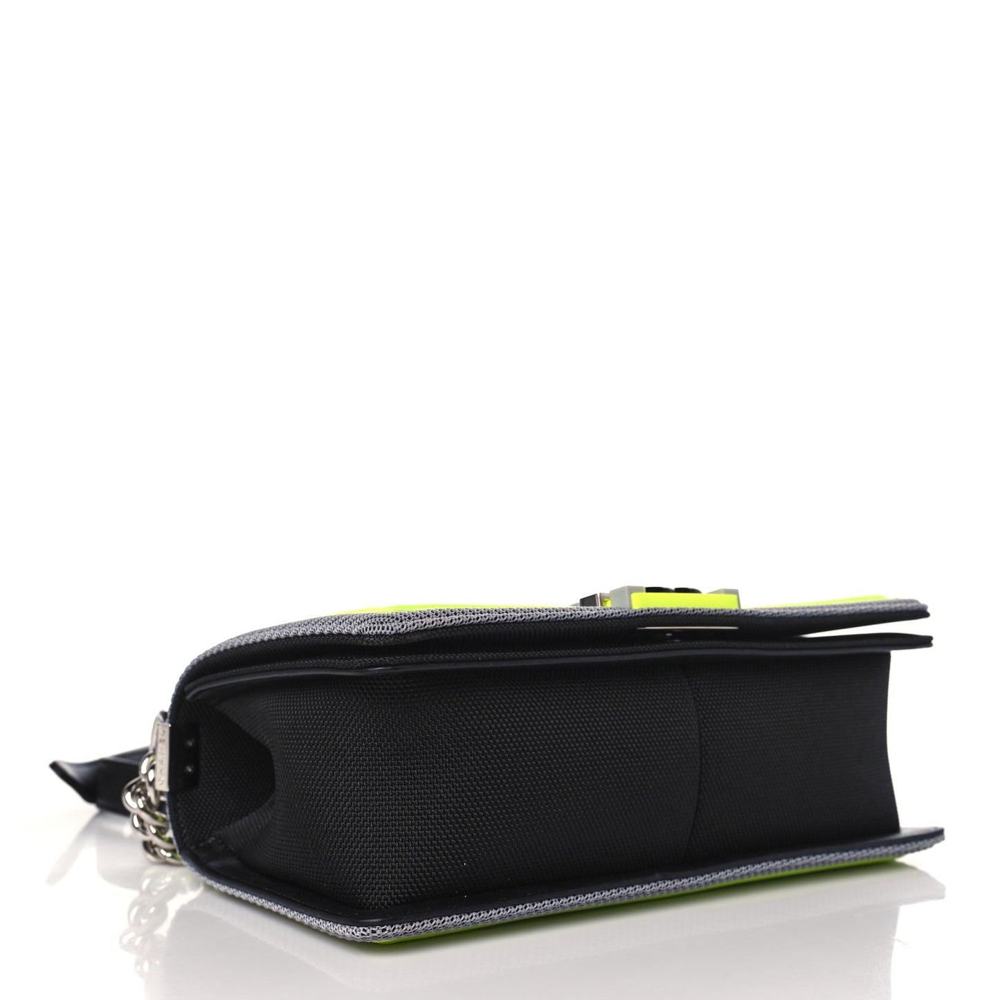 Canvas Quilted Medium Fluo Boy Flap Black Grey Yellow