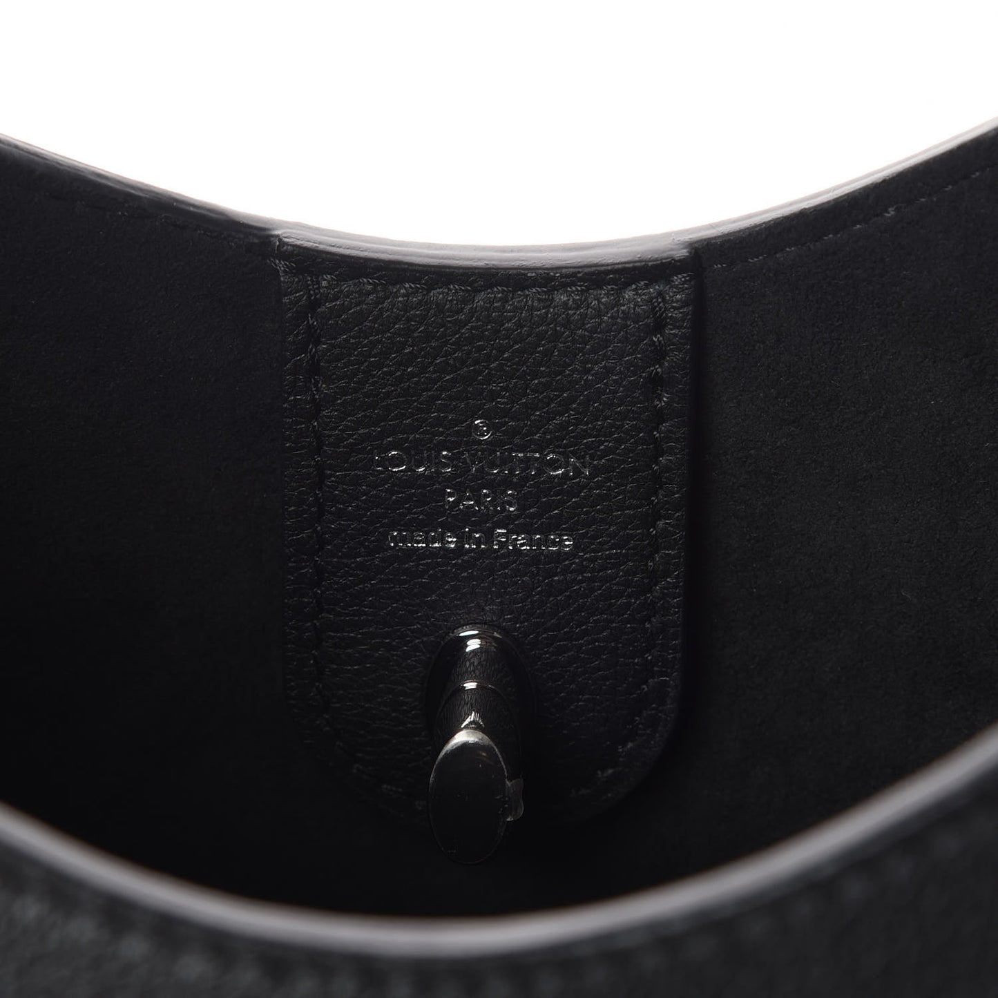 Calfskin Lockme Hobo Black