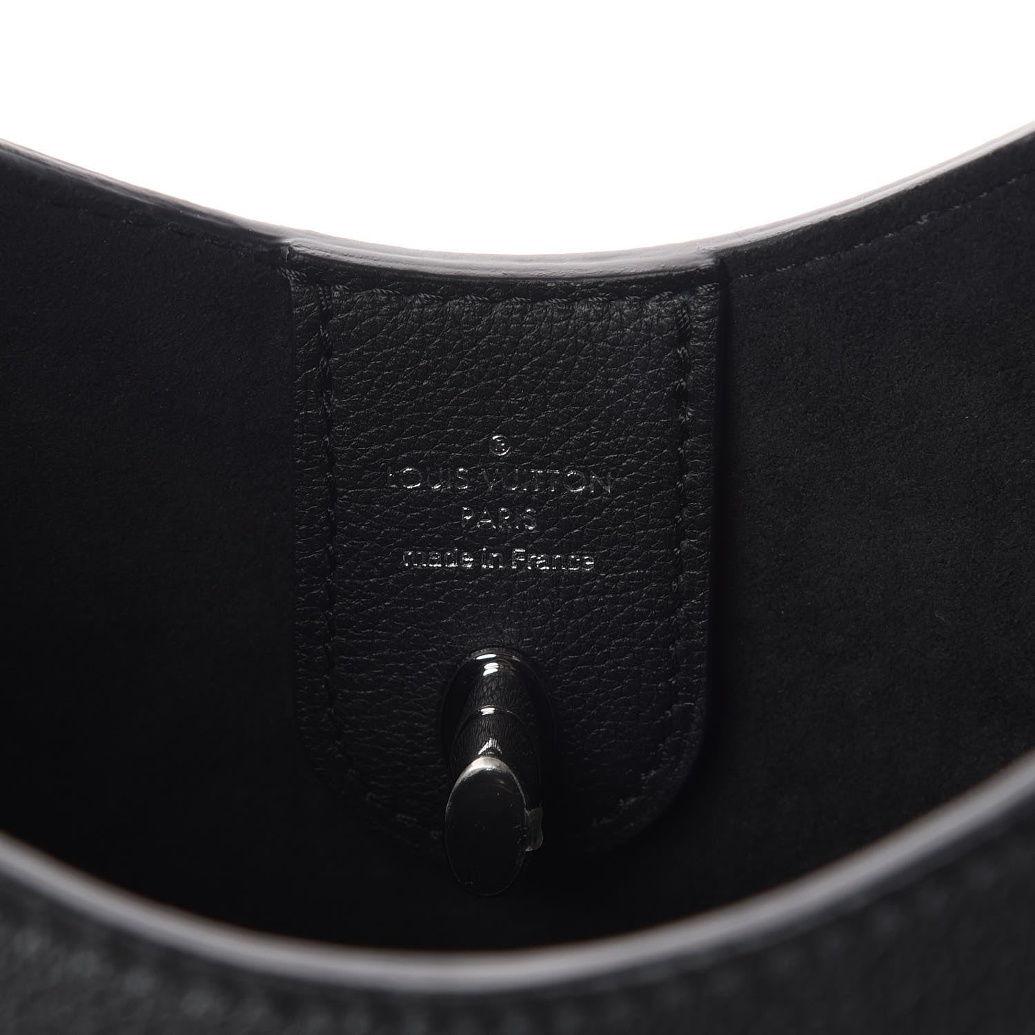 Louis Vuitton Calfskin Lockme Hobo Black 8 of 13