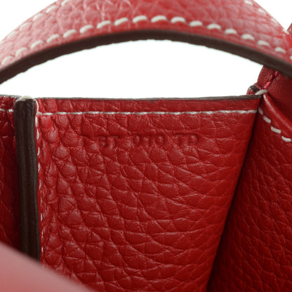 Hermes Taurillon Clemence Halzan 31 Rouge Casaque 7 of 7