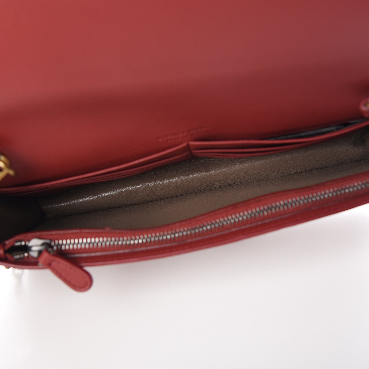 Nappa Intrecciato Continental Wallet on Chain Deco Rose Baccarra Rose