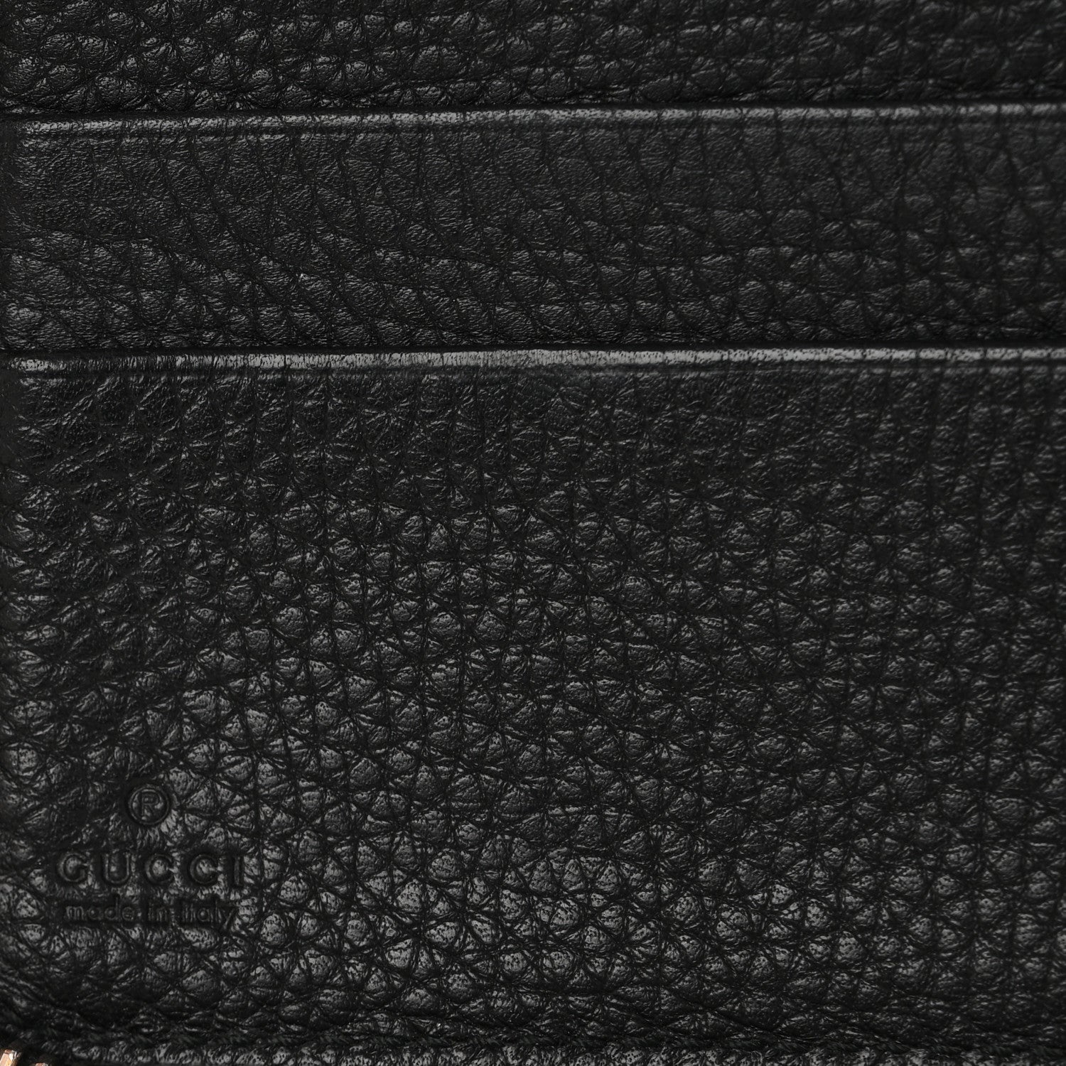 Gucci Pebbled Calfskin Soho Zip Around Wallet Black 6 of 12