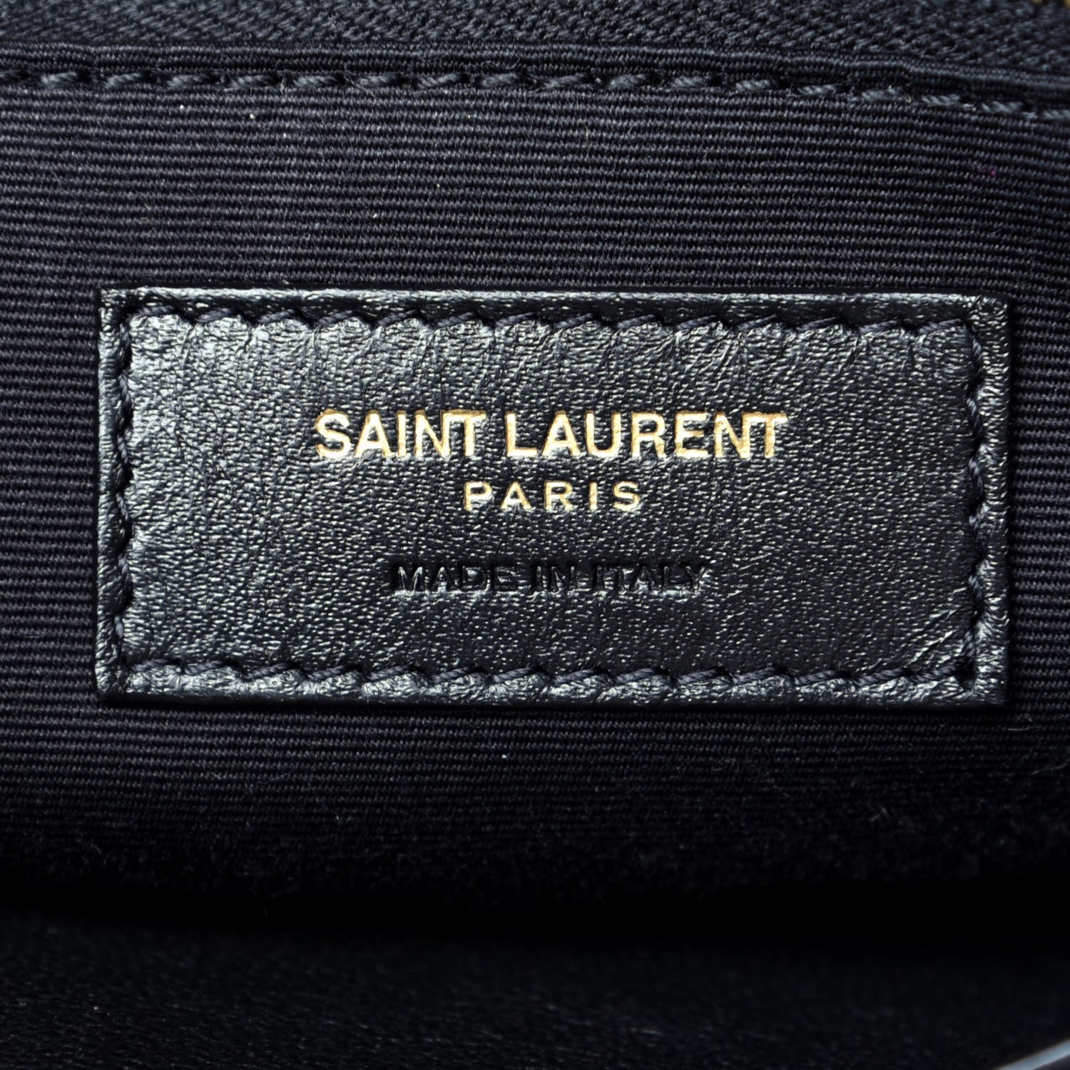 Saint Laurent Lambskin Matelasse Monogram Medium Niki Chain Satchel Dark Beige 6 of 9