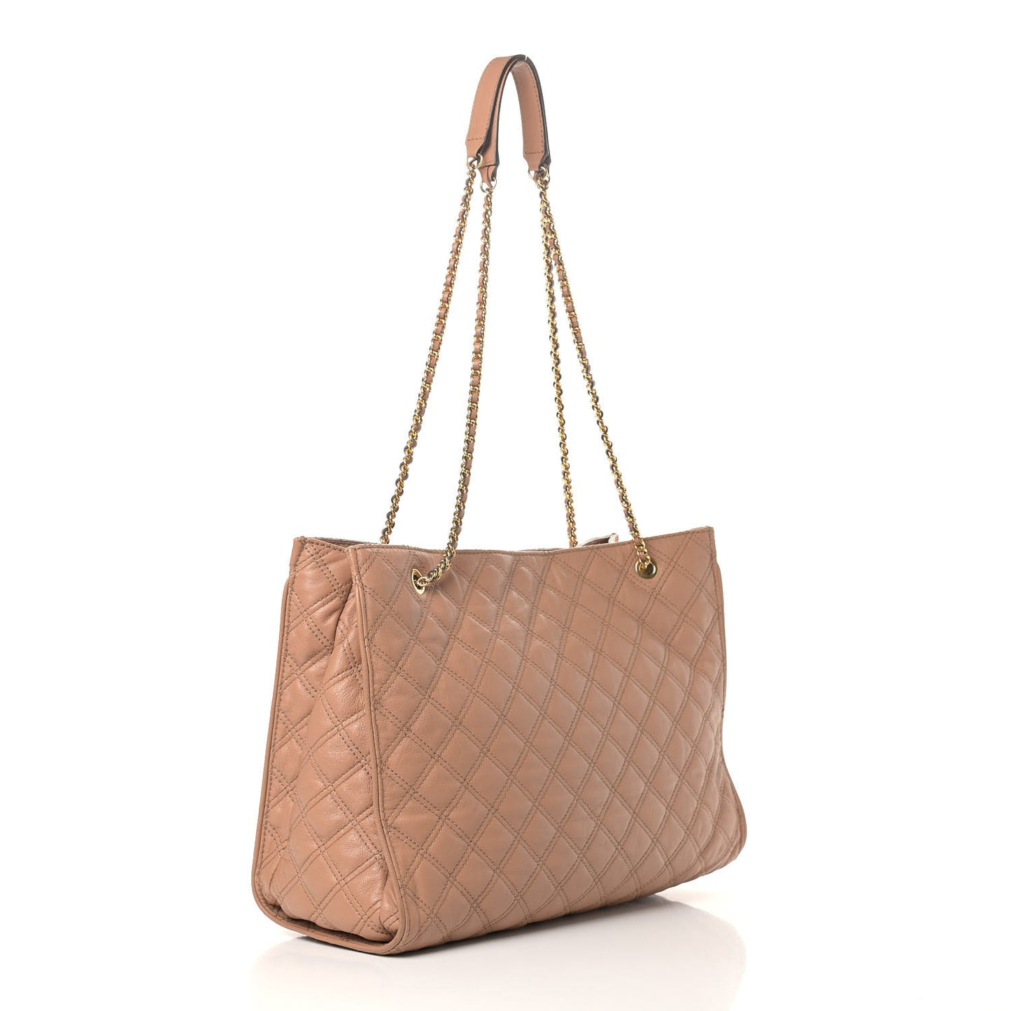 Calfskin Quilted Juliette Tote Beige