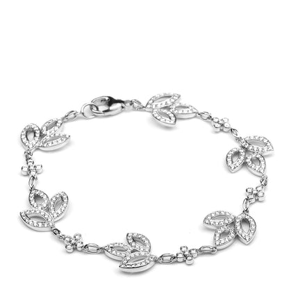 Harry Winston Platinum Diamond Lily Cluster Bracelet 1 of 6