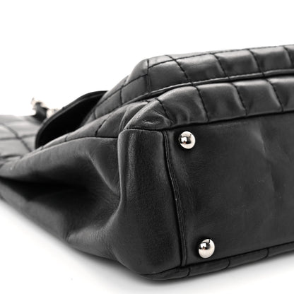 Chanel Lambskin Quilted Chocolate Bar Mademoiselle Shoulder Bag Black 9 of 11