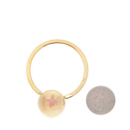 Louis Vuitton Sphere Key Ring Gold Rose Ballerine 2 of 4