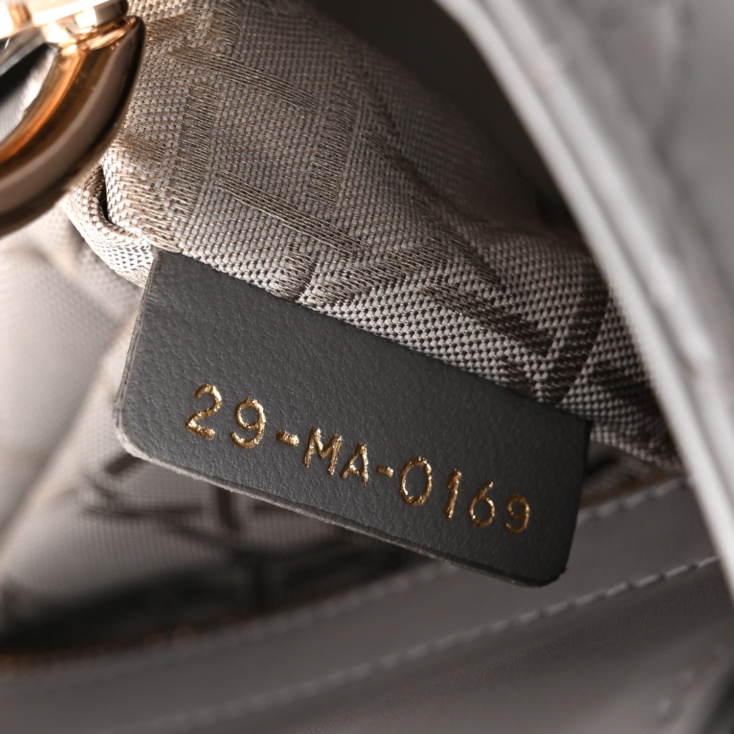 Christian Dior Lambskin Cannage Small Lucky Badges My Lady Dior Grey 7 of 11