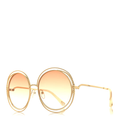 Chloe Oversized Round Carlina Oversized Round Sunglasses CE114SC Gold 1 of 7