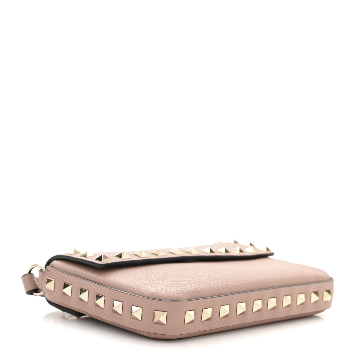 Valentino Garavani Grainy Calfskin Rockstud Crossbody Pouch Poudre 4 of 10