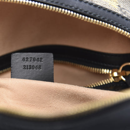 Gucci GG Supreme Monogram Bees Print Small Day Backpack Beige Oro Black 8 of 11