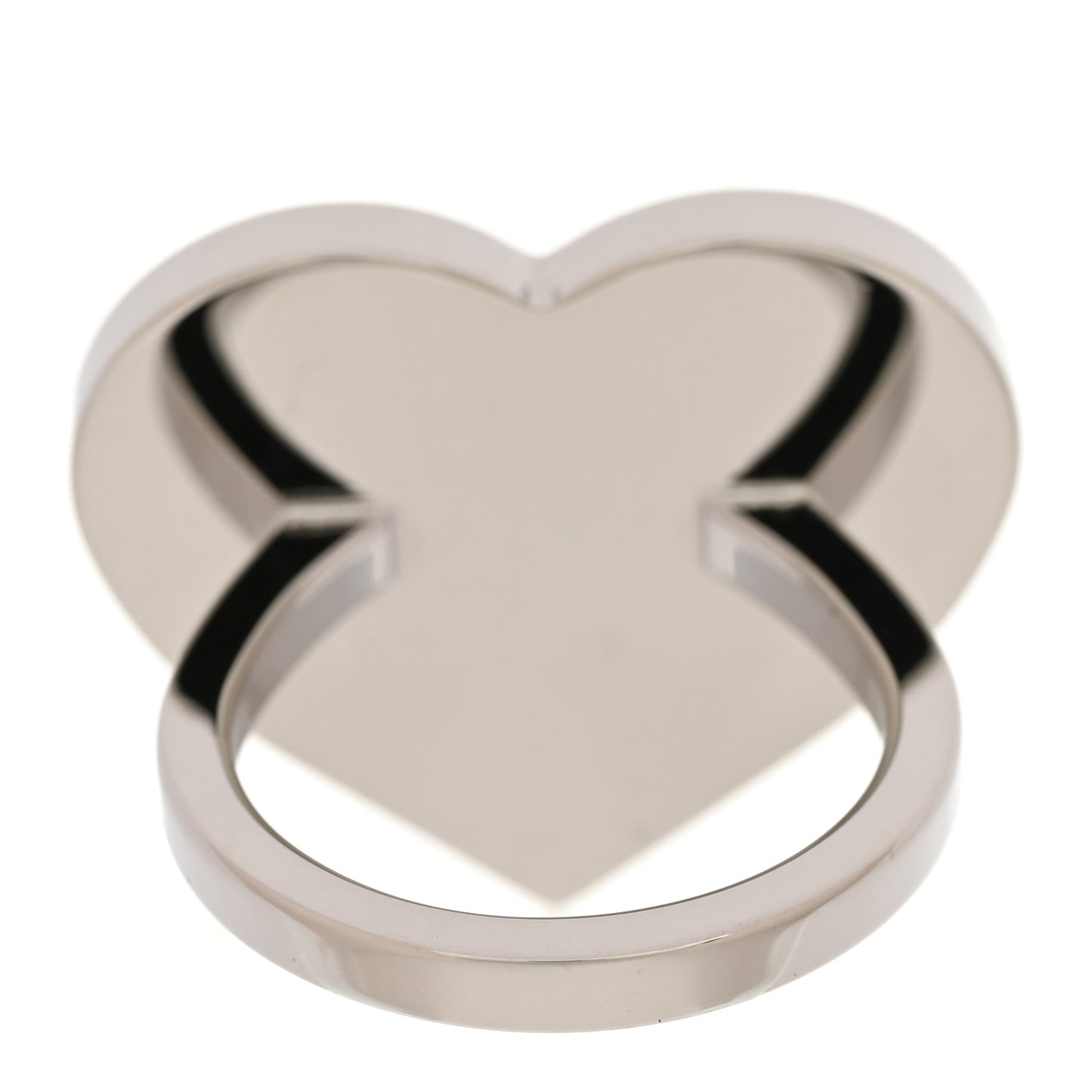 Palladium Coeur Scarf Ring Black
