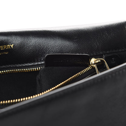 Burberry Lambskin Medium Olympia Chain Shoulder Bag Black 7 of 11