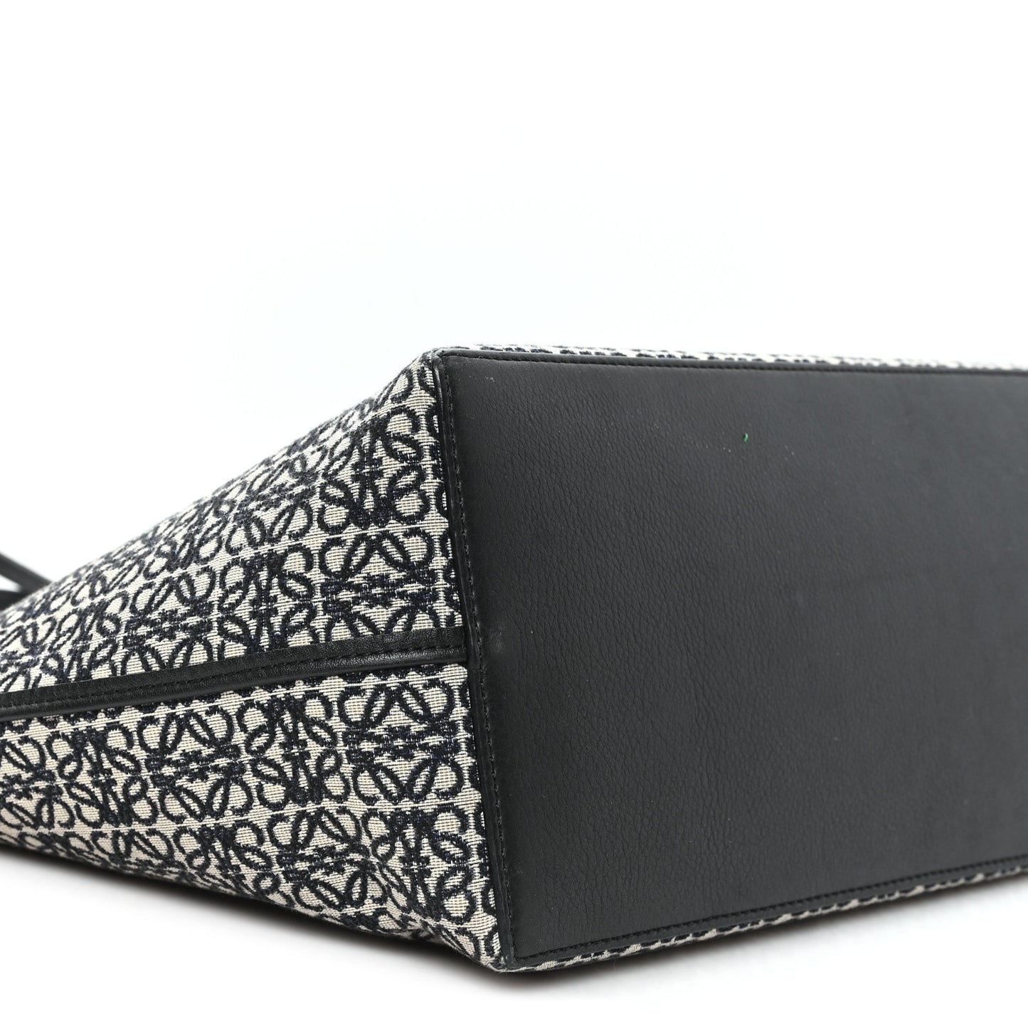 Jacquard Anagram Calfskin East West Tote Beige Black