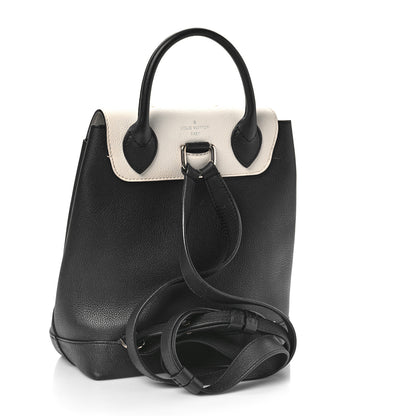 Louis Vuitton Calfskin Mechanical Flowers Lockme Backpack Black White 2 of 8