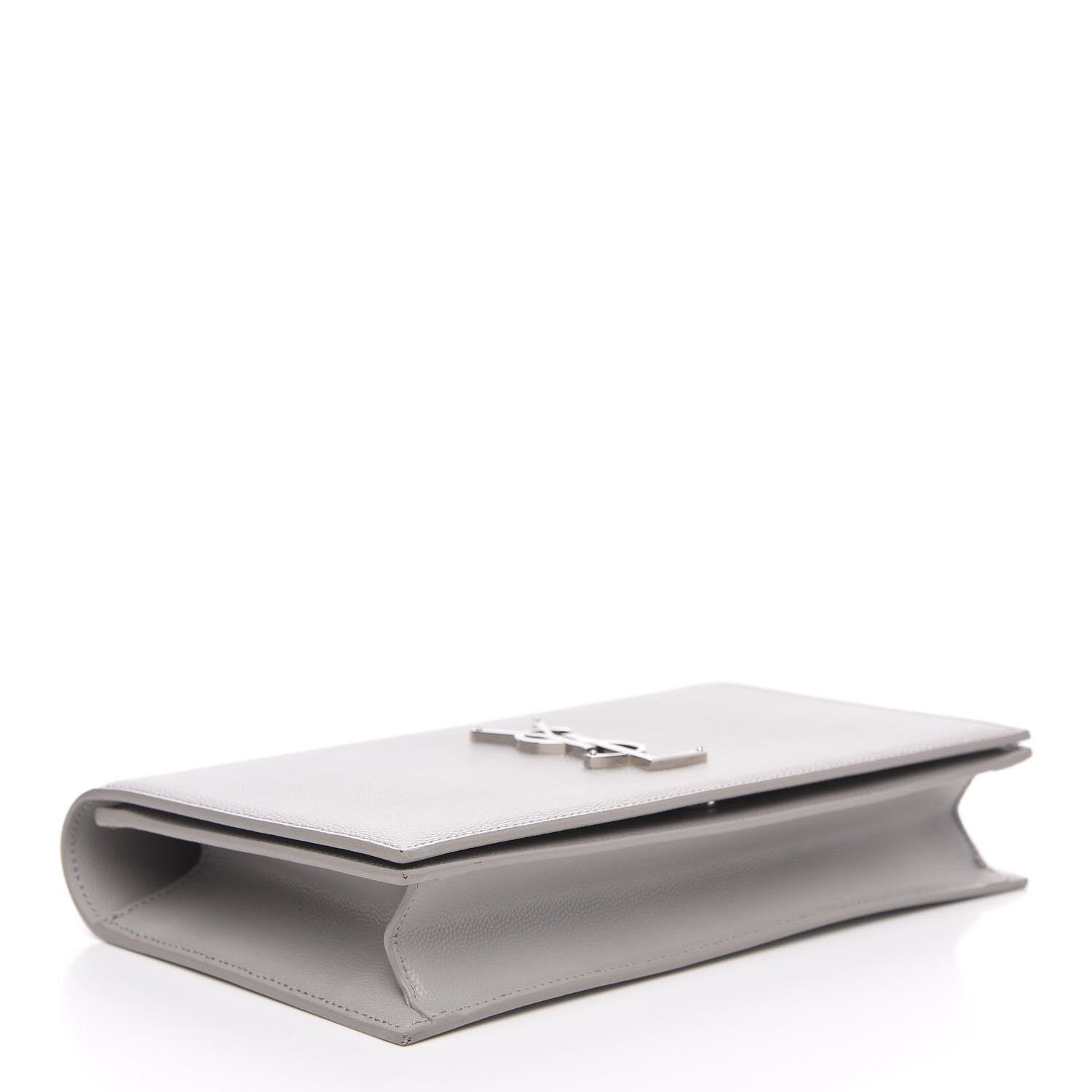 Saint Laurent Grain De Poudre Classic Monogram Kate Clutch Souris 4 of 10