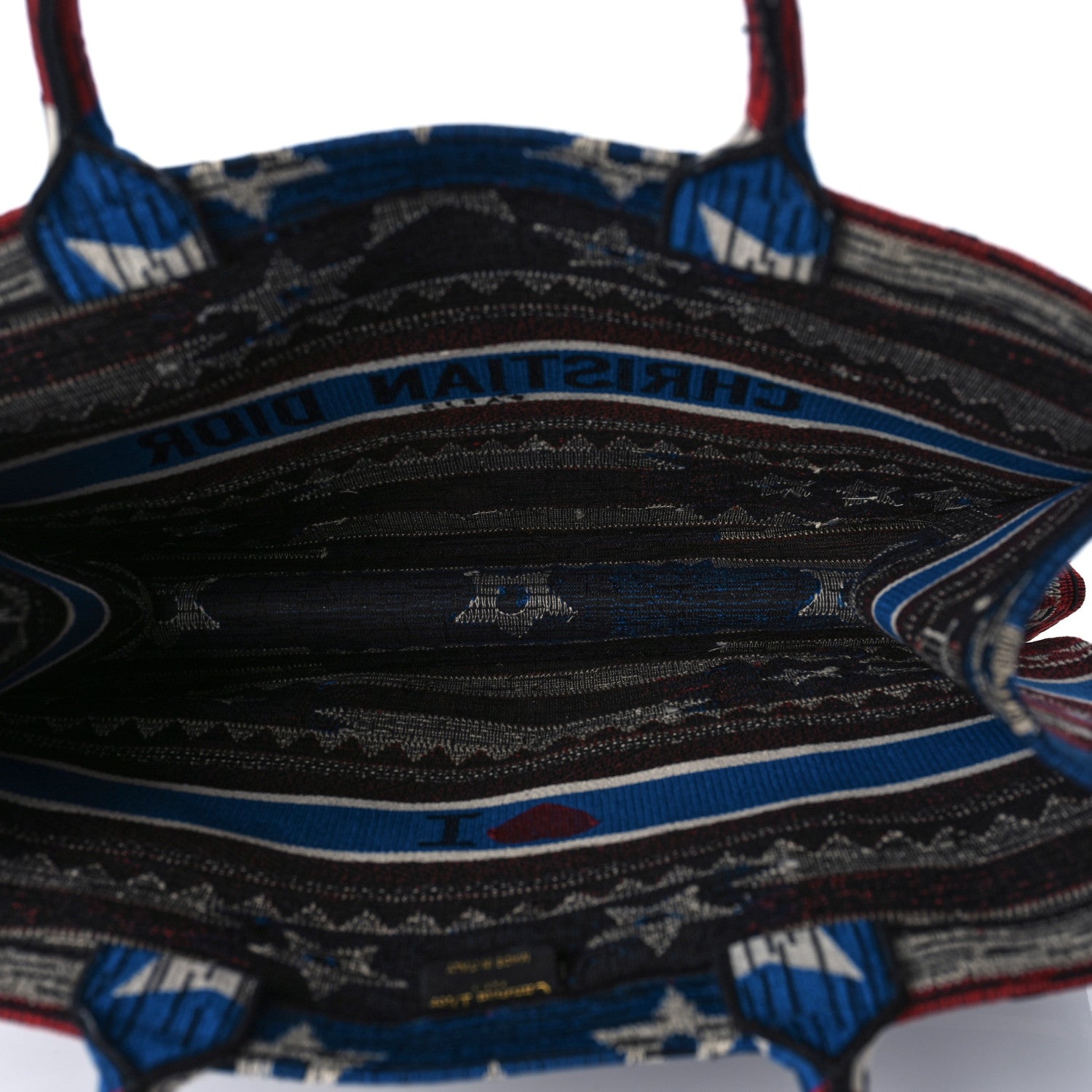 Christian Dior Canvas Embroidered Exclusive US Book Tote Multicolor 5 of 10