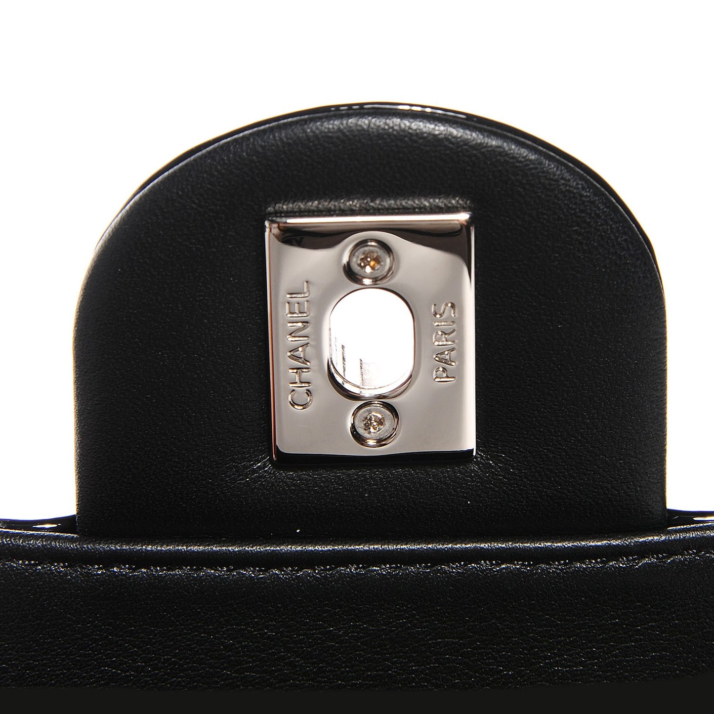 Patent Quilted Small Coco Shine Flap Black