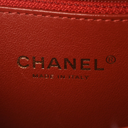 Chanel Tweed Quilted Flap Red Multicolor 6 of 10