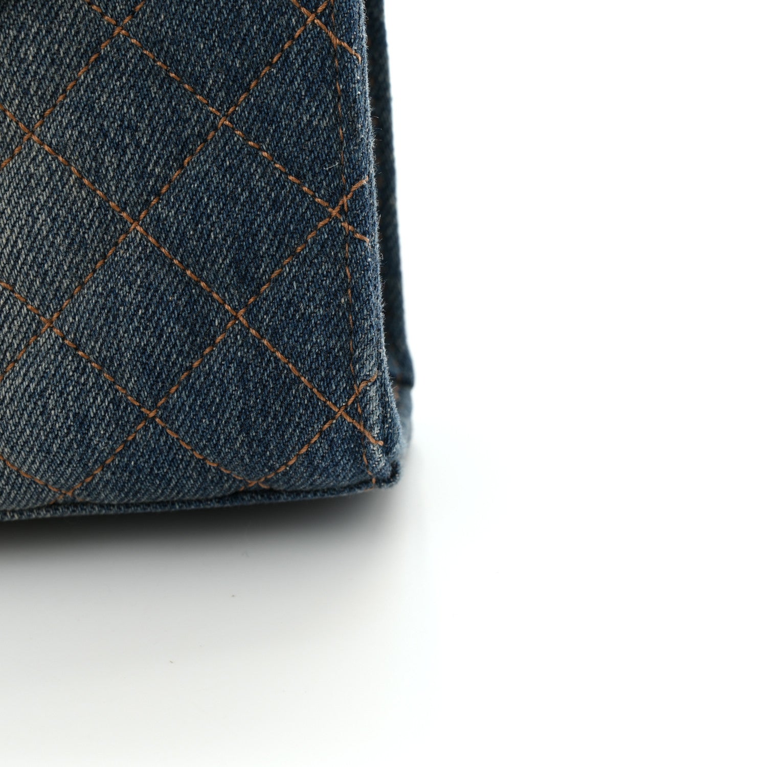 Saint Laurent Denim Mixed Matelasse Triquilt Medium Monogram Envelope Satchel Blue 11 of 13