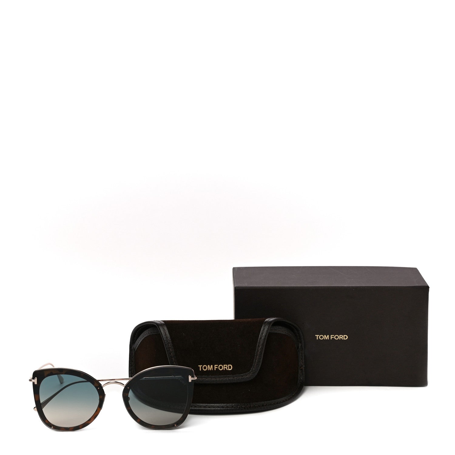 Tom Ford Charlotte Sunglasses TF657 Blue Havana 7 of 7