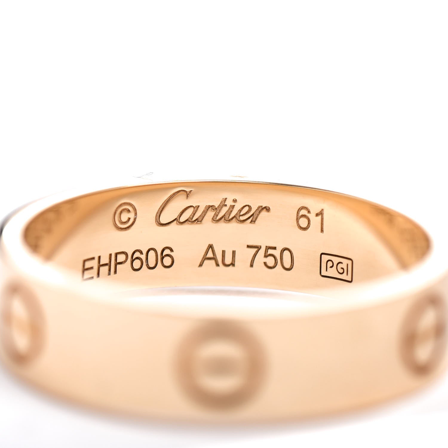 Cartier 18K Yellow Gold 5.5mm LOVE Ring 61 9.5 4 of 4