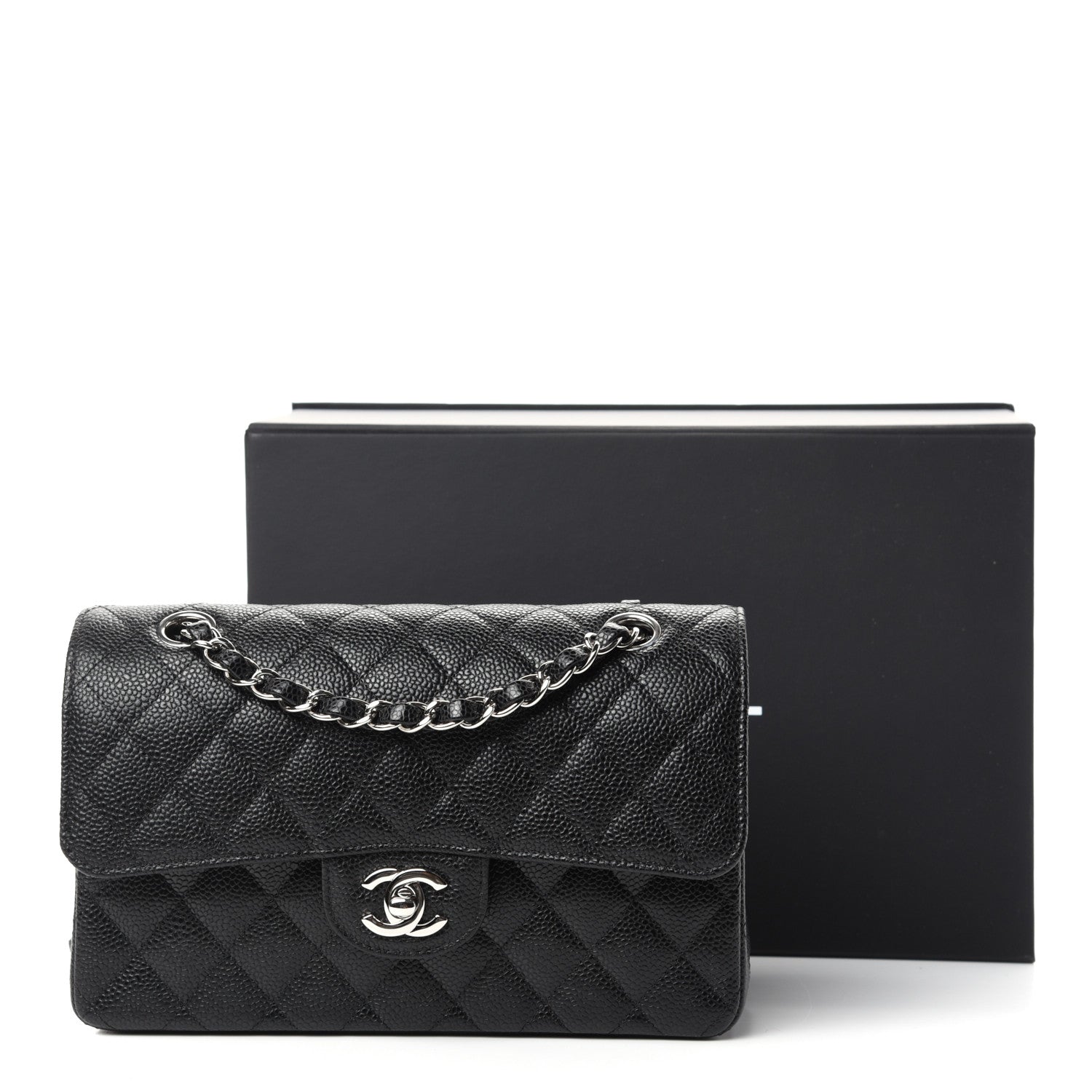 Chanel Caviar Quilted Small Double Flap Black 11 of 11