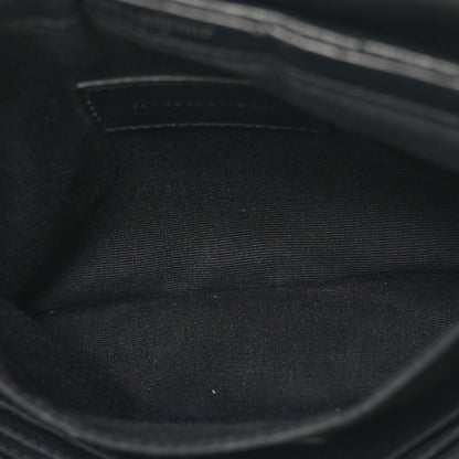 Saint Laurent Calfskin Y Quilted Monogram Loulou Flap Bag Black 5 of 10