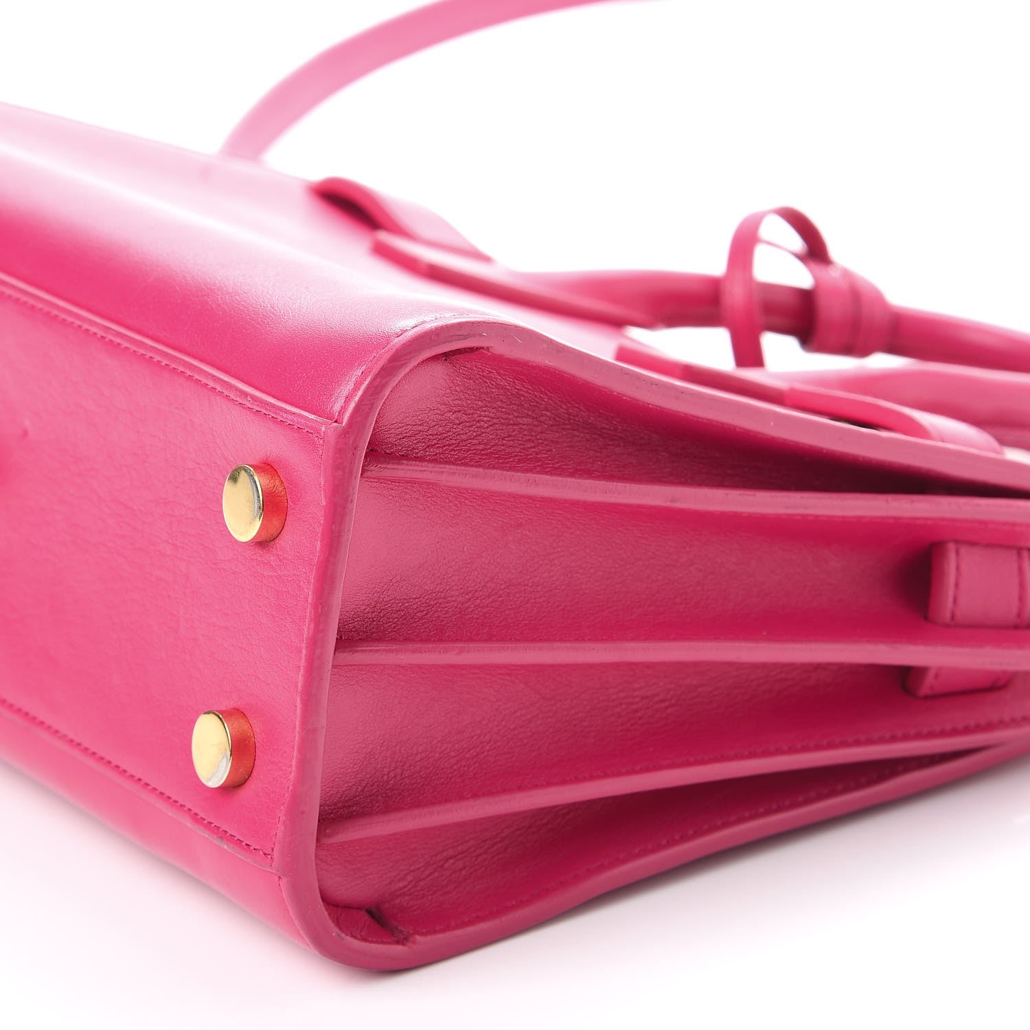 Saint Laurent Calfskin Nano Sac De Jour Lipstick Fuchsia 12 of 12