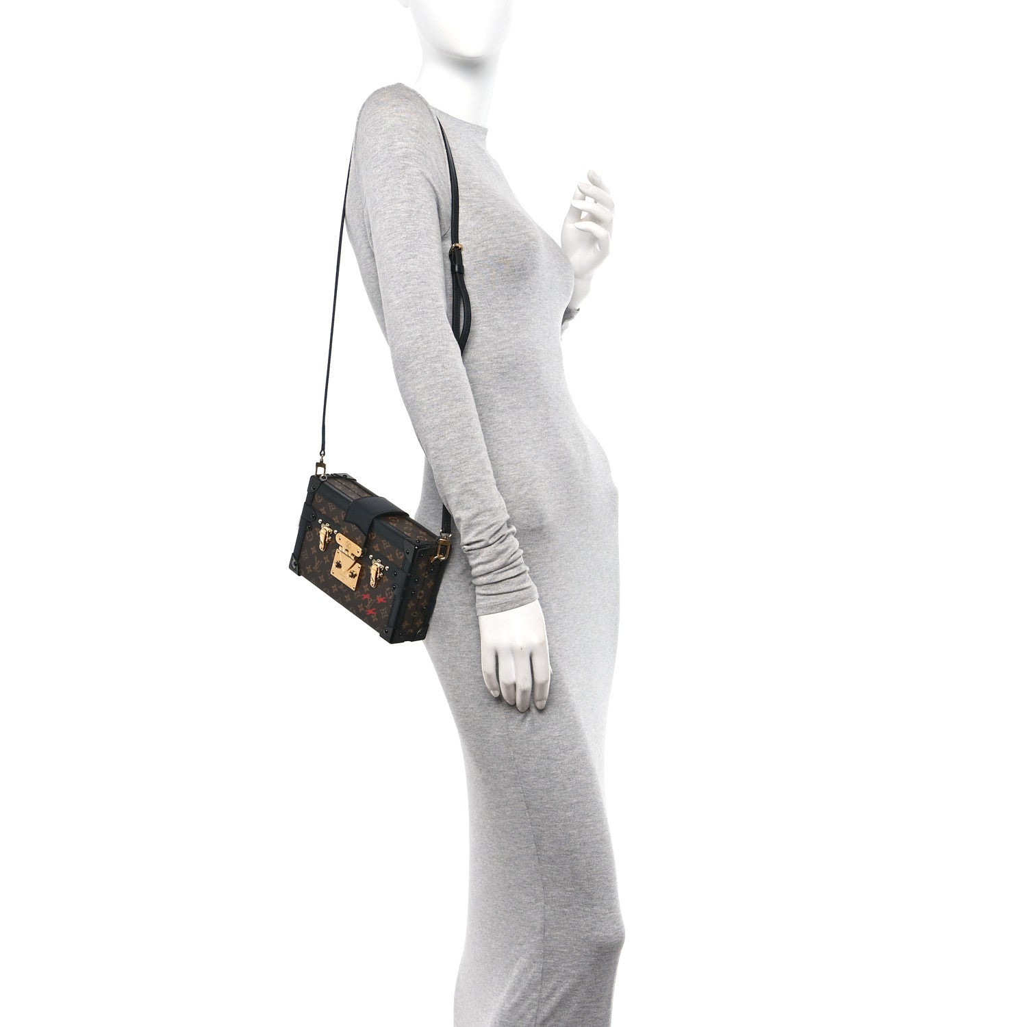 Louis Vuitton Monogram Petite Malle Black 2 of 9