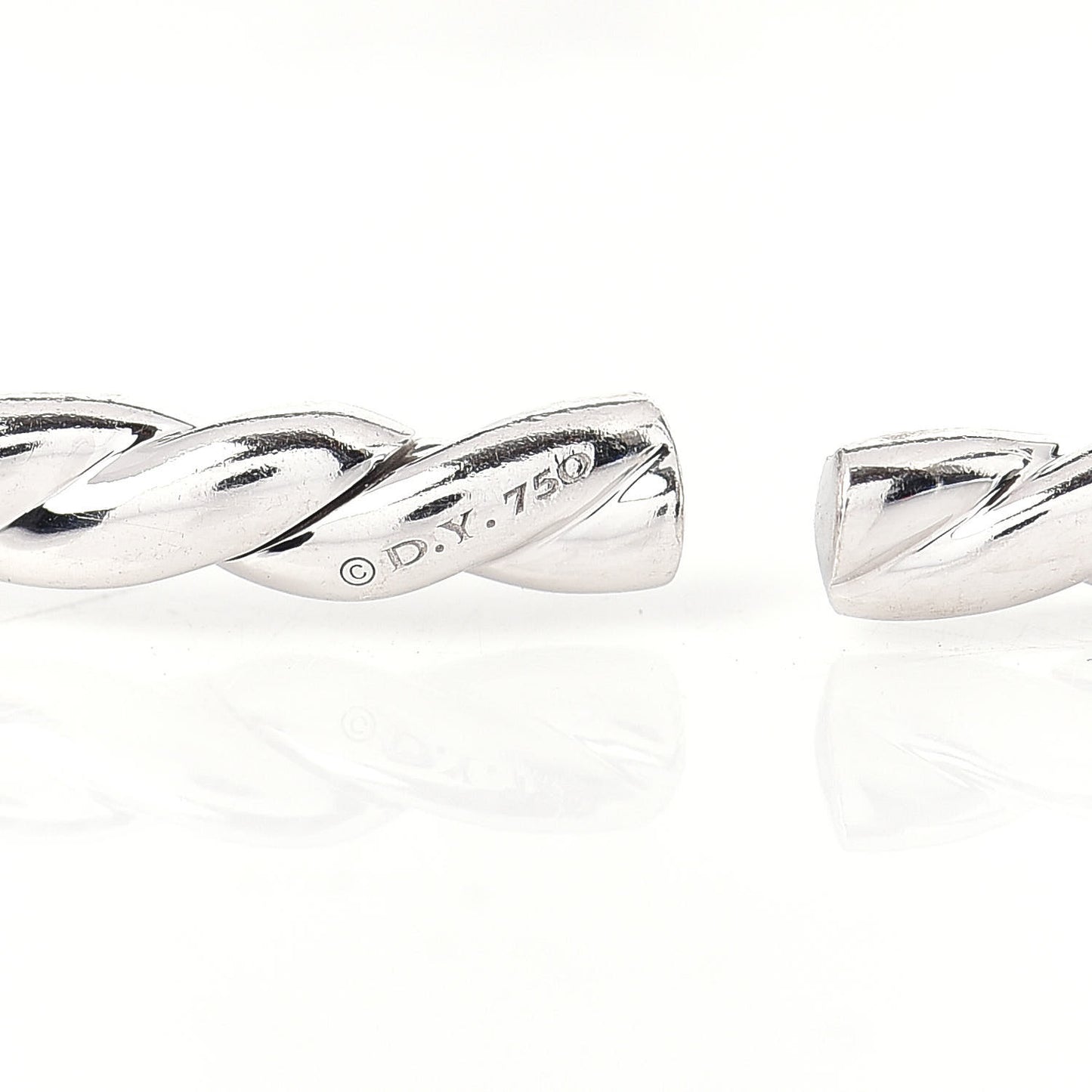18K White Gold Diamond 3.5mm Paveflex Single Row Bracelet