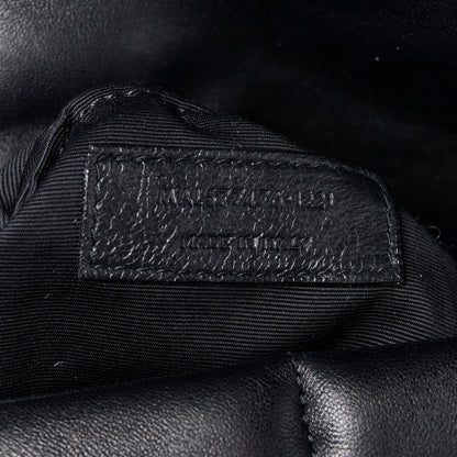 Saint Laurent Lambskin Quilted Small Loulou Puffer Monogram Chain Satchel Black 10 of 15