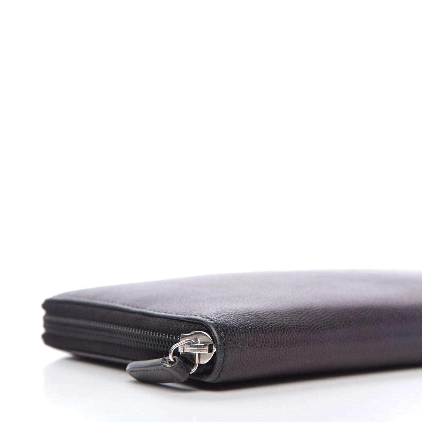 Caviar Large Sevruga Zip Around Organizer Wallet Black