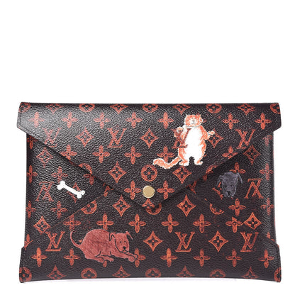Louis Vuitton Catogram Kirigami Pochette Set Marron White Black 1 of 9